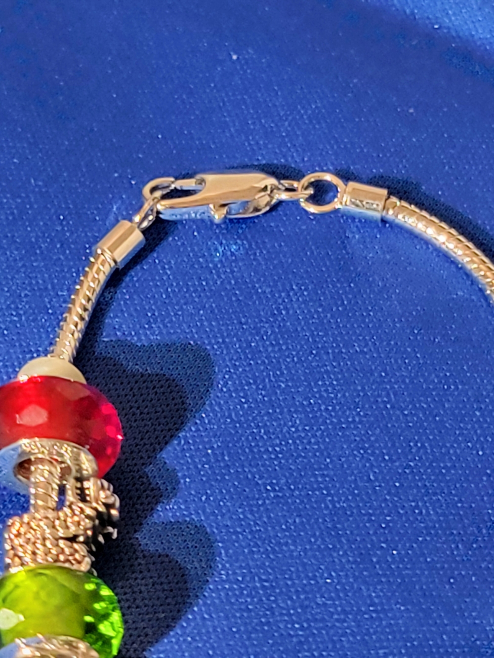 Tara' Diary Silver-Tone Charm Bracelet with Multicolor Glass Beads - Picture 5 of 5
